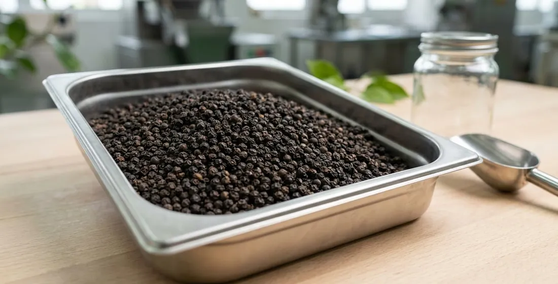Specifying black pepper grades for a Sri Lankan private-label spice line