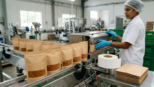 Co-packing 250 g kraft pouches for the ethnic-grocery export bridge