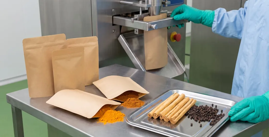 Co-Packing 50g and 100g Spice Pouches for the E-Commerce Tier