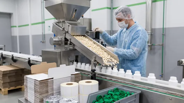 Co-packing capsule bottles: bulk capsules to retail-ready SKUs
