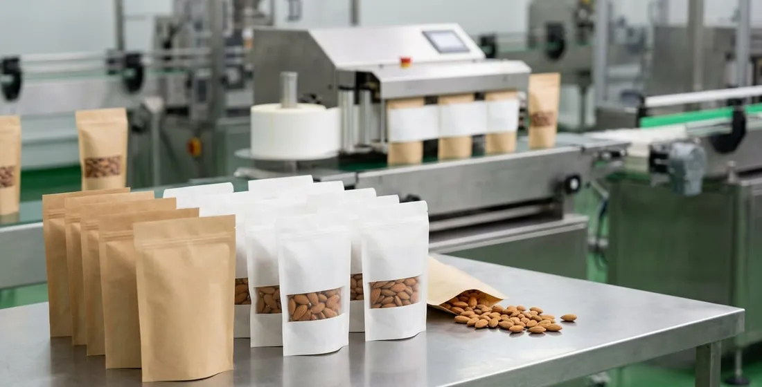 Co-packing imported almonds: 250g and 500g pouches for Sri Lanka