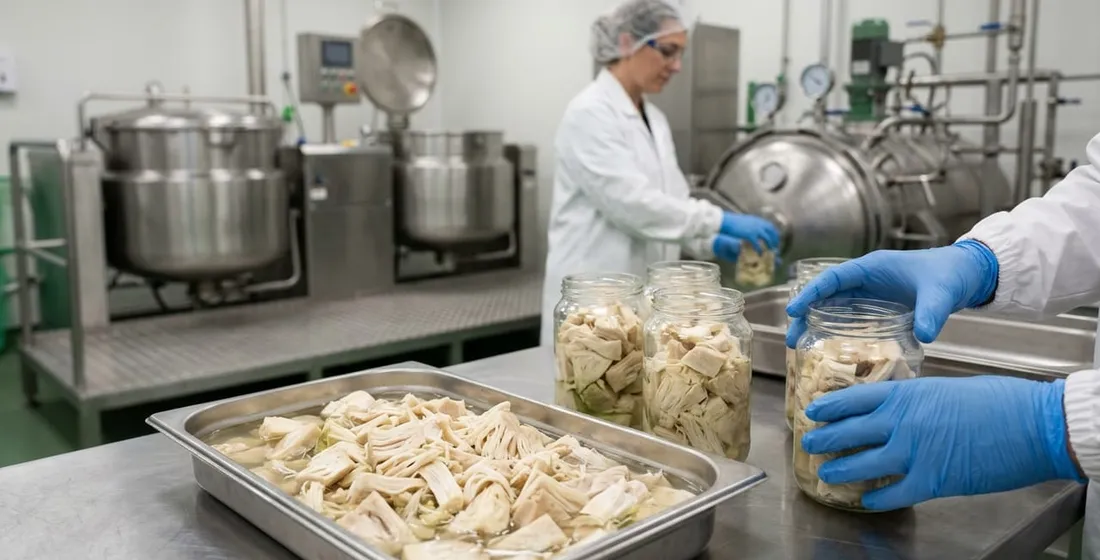 Jackfruit-in-brine contract manufacturing: retort or freezer