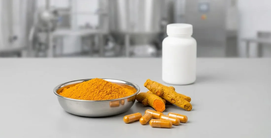 Specifying turmeric curcuminoid content for a private-label capsule