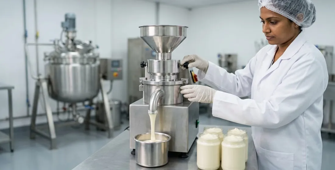 Vegan cheese spread R&D: the colloid mill and iteration count