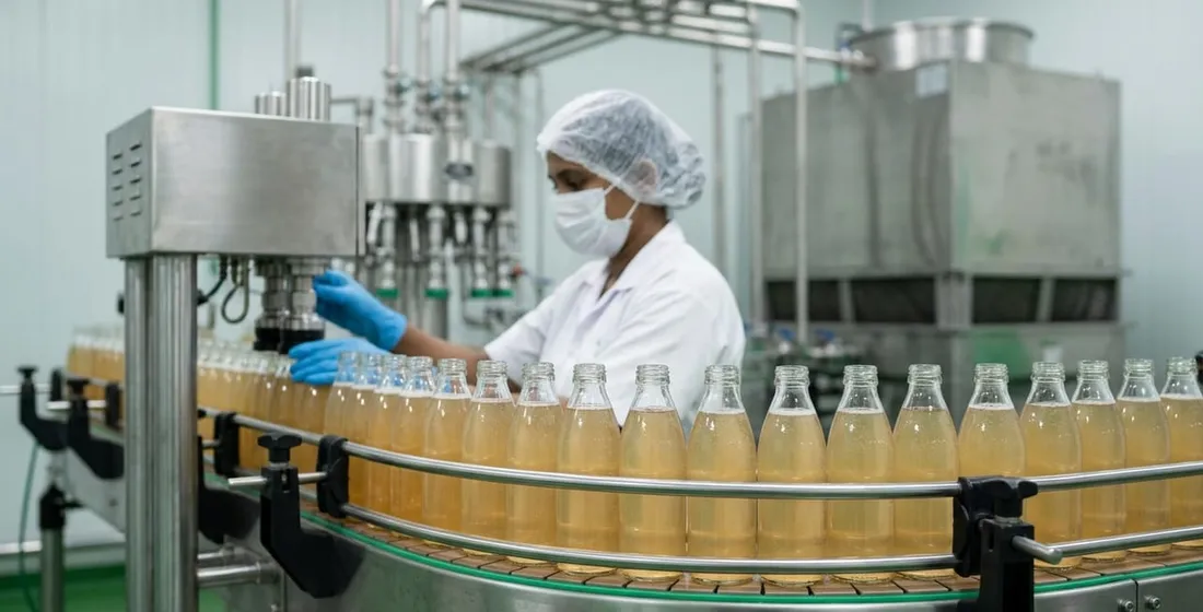 Vegan Kombucha Contract Manufacturing in Sri Lanka: Glass Line