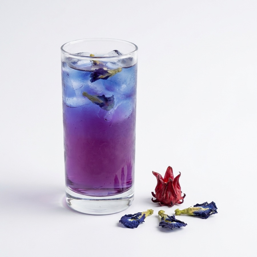 Blue Pea Hibiscus Energy Drink